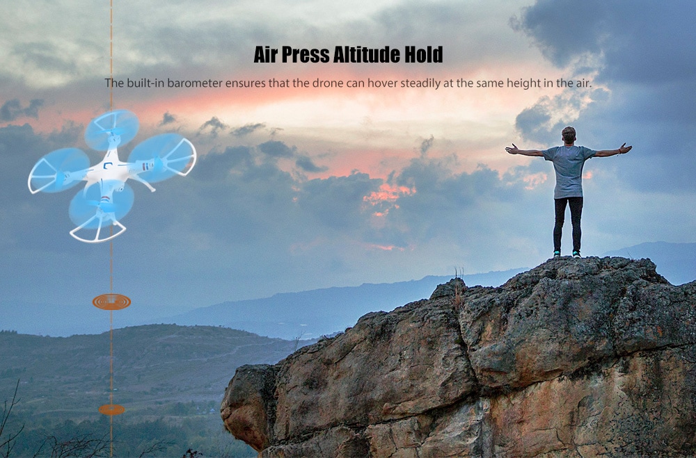 Τηλεκατευθυνόμενο Ελικόπτερο Quadcopter Drone με G-Sensor, Height Control, Hover Function 2.4GHz 6ch 3D-360 Degrees Eversion Explorer Helicopter για Απίθανα Ακροβατικά